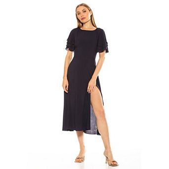 Women's ALEXIA ADMOR Lilia Ruffle-Sleeve Midi Dress