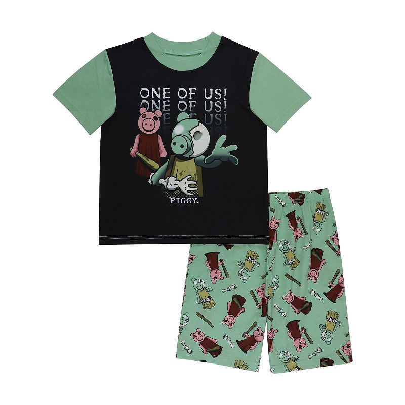 Boys 4-10 Piggy Top & Shorts Pajama Set, Boys, Multicolor