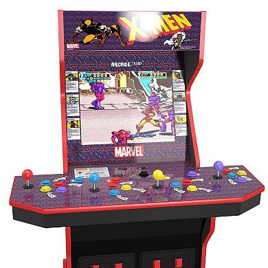 Arcade 1 Up Marvel X-Men Arcade with Stool & Riser