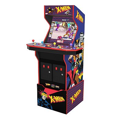 Arcade 1 Up Marvel X-Men Arcade with Stool & Riser