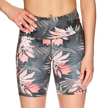 Women's Gaiam Om High-Waisted Mesh Pocket Fitted Shorts