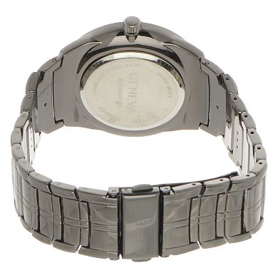 Geneva Diamond Accent Gunmetal Slim Case Men's Watch - KHA0002GU