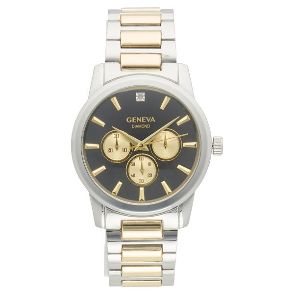 Men's diamond shop accent watch