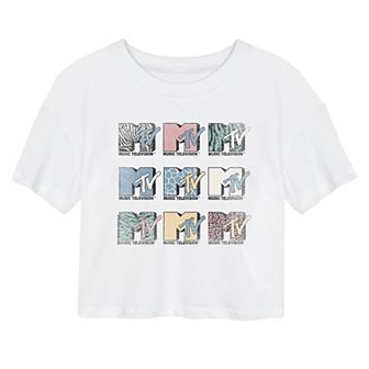 Juniors' MTV 9 Cropped Tee