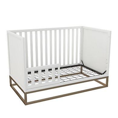 Little Seeds Haven 3-in-1 Metal Base Crib