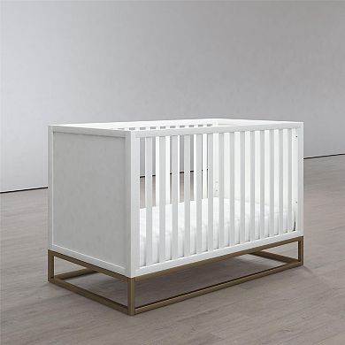Little Seeds Haven 3-in-1 Metal Base Crib