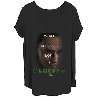 Juniors' Plus Size Marvel Loki What Makes A Loki Graphic Tee