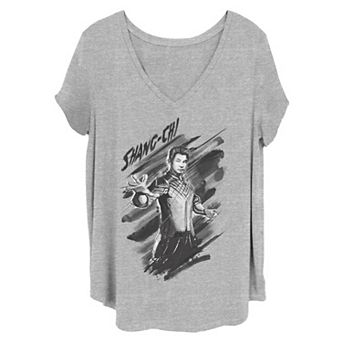 Juniors' Plus Size Marvel Shang-Chi Painted Poster Tee