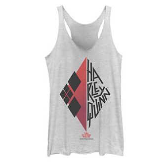 Juniors The Suicide Squad Harley Quinn Envelope Text Tank Top