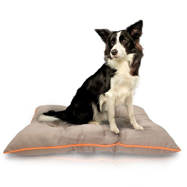 Go Anywhere Water Chew Resistant Pet Bed Khaki Orange S