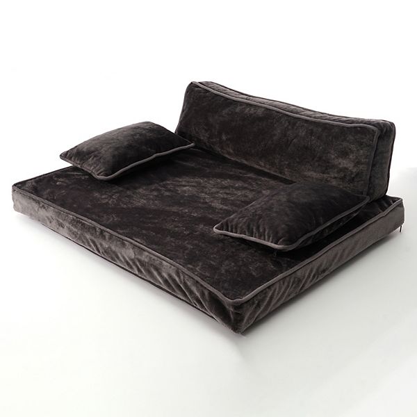 Precious Tails Orthopedic Modern Pet Sofa - Charcoal (LARGE)