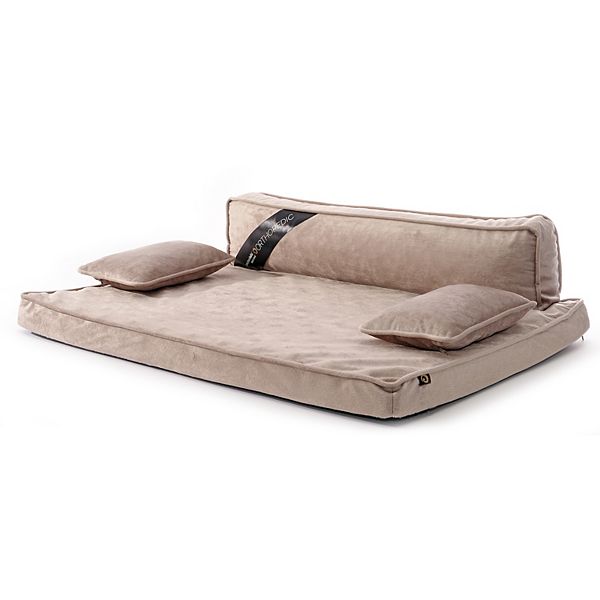 Precious Tails Orthopedic Modern Pet Sofa - Taupe (MEDIUM)