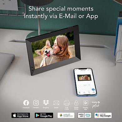 Nixplay 8 inch Smart Digital Photo Frame with WiFi (W08G)