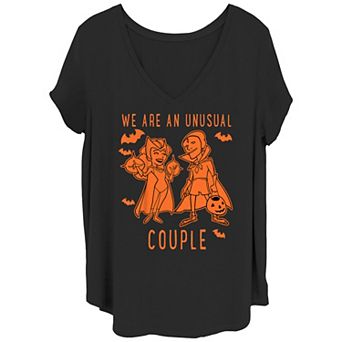 Juniors' Plus Size Marvel WandaVision Halloween An Unusual Couple Portrait Tee