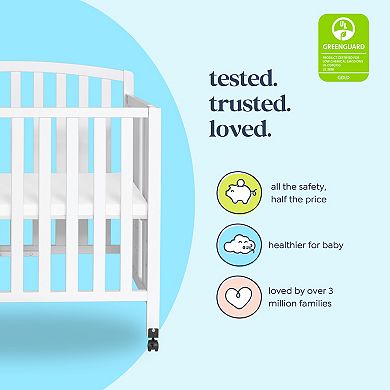 DaVinci Dylan Folding Portable 3-in-1 Mini Crib & Twin Bed