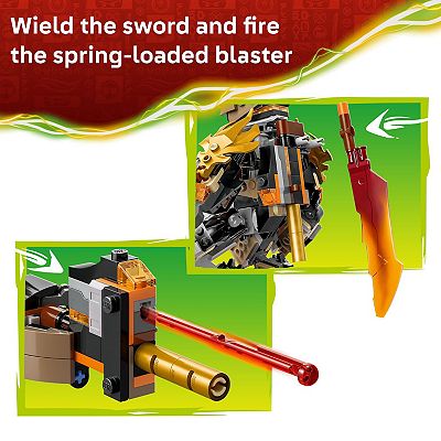 LEGO NINJAGO Cole's Mission Mech 71854 Building Kit (364 Pieces)