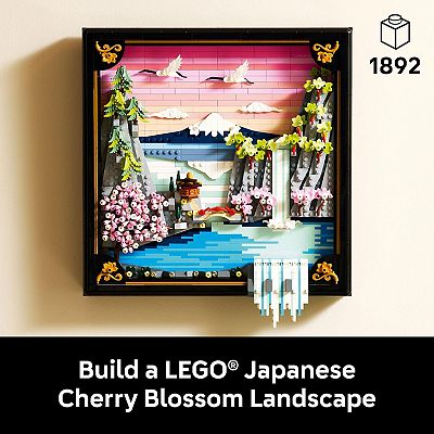 LEGO Art Japanese Cherry Blossom Landscape 31218 Building Kit