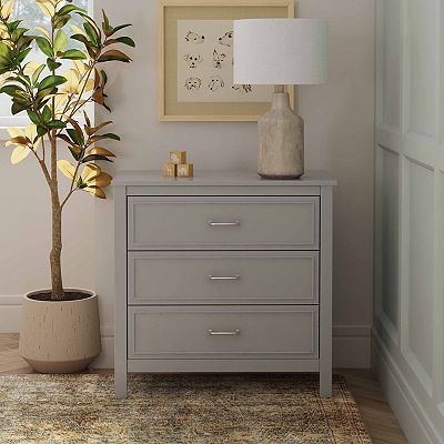 davinci charlie dresser cottage grey DaVinci, Nursery Storage Dresser, Charlie 6-Drawer, Double Dresser