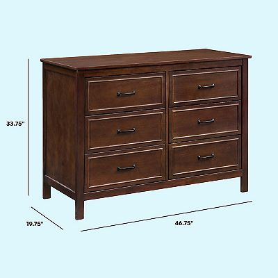 davinci charlie 6-drawer double dresser forest green DaVinci Charlie 6-Drawer Double Dresser in Forest Green