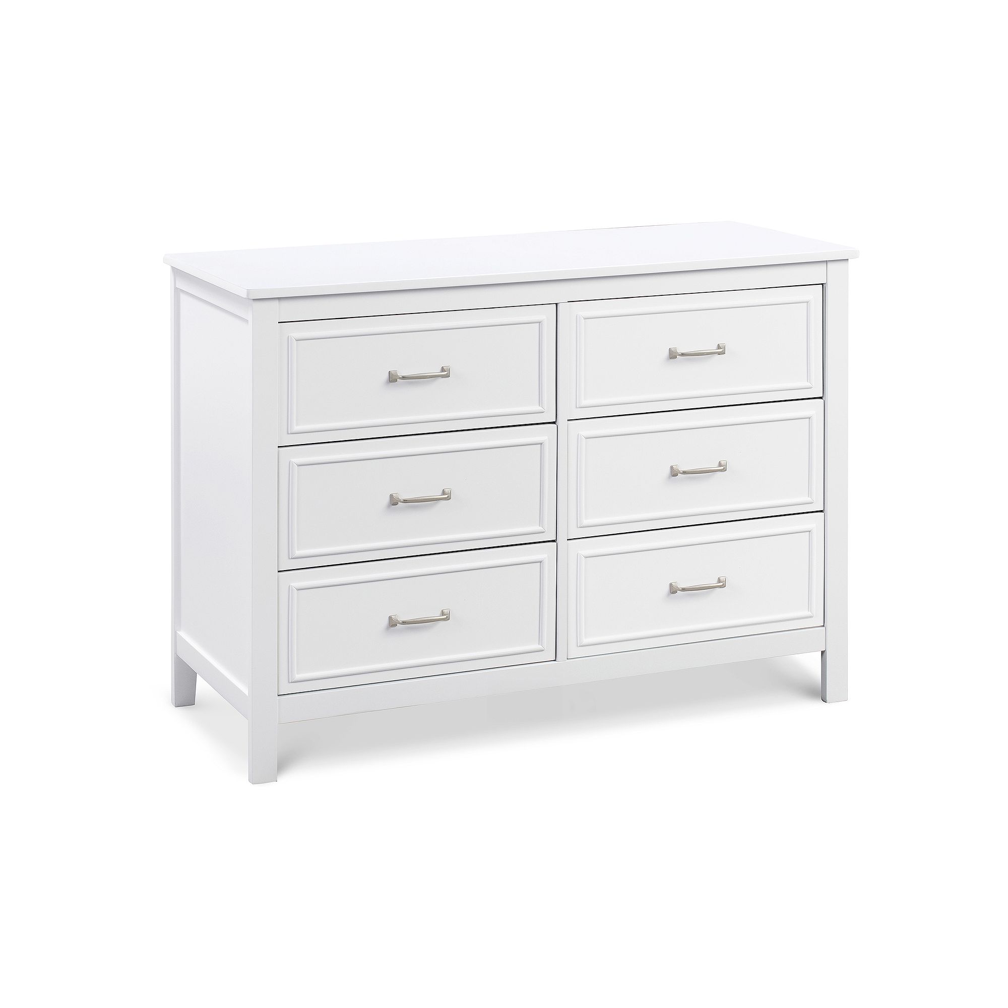 daVinci Charlie 6-Drawer Double Dresser, White