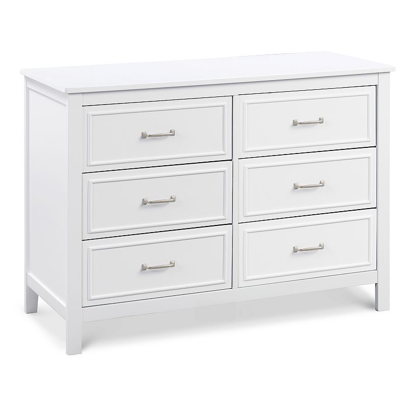 DaVinci Charlie 6-Drawer Double Dresser, White