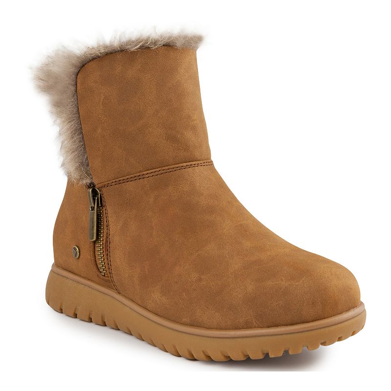 size 7 London Fog Women's Whiteout Faux Fur Boots Women's Shoes