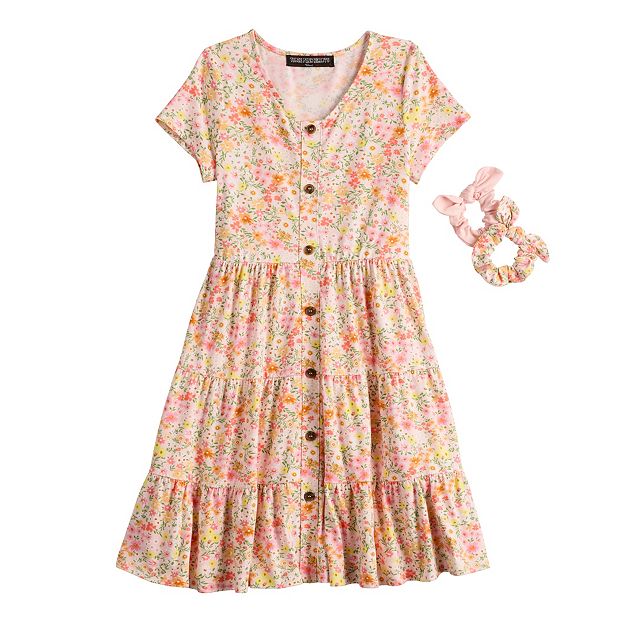 Kohls three clearance pink hearts dress