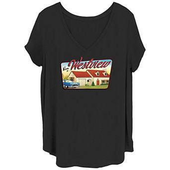 Juniors' Plus Size Marvel WandaVision Welcome to Westview Tee