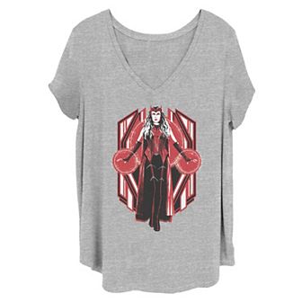 Juniors' Plus Size Marvel WandaVision Scarlet Witch Tee