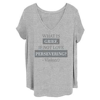 Juniors' Plus Size Marvel WandaVision "What Is Grief" Tee