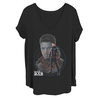 Juniors' Plus Size Marvel The Falcon And The Winter Soldier Hero Tee