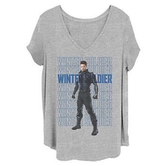 Juniors' Plus Size Marvel The Falcon And The Winter Soldier Portrait Tee