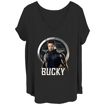 Juniors' Plus Size Marvel The Falcon And The Winter Soldier Bucky Barnes Tee