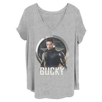 Juniors' Plus Size Marvel The Falcon And The Winter Soldier Bucky Barnes Tee