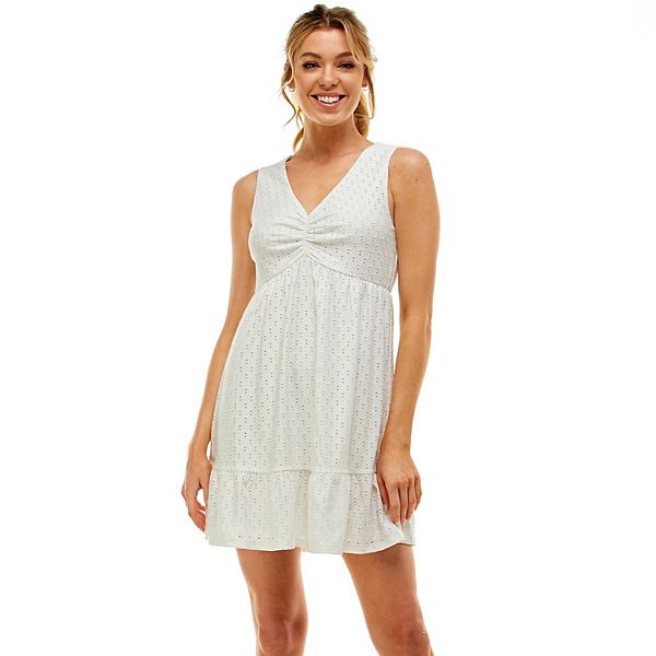 Juniors' Lily Rose Sleeveless Babydoll Dress