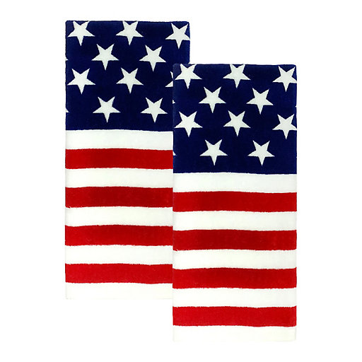 2 kitchen towels 1 potholder Kitchen July 4th Flag Set 3 America Beautiful