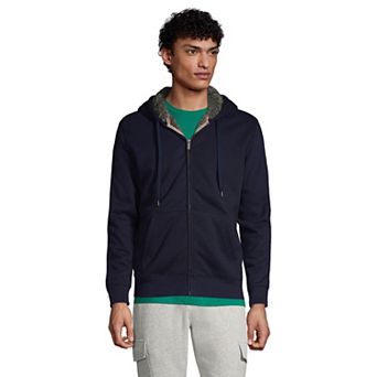 Big & Tall Lands' End Serious Sweats Sherpa Fleece Full-Zip Hoodie