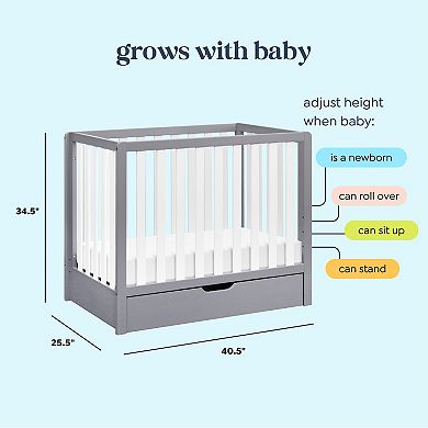 DaVinci Colby 4-in-1 Convertible Mini Crib with Trundle