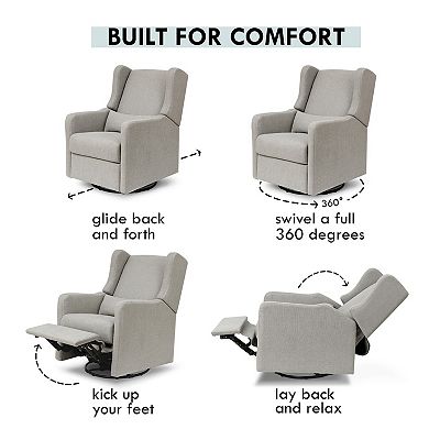Carter's by davinci arlo recliner and swivel glider in cream linen hotsell