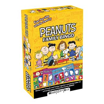 Peanuts Family Bingo Card Game
