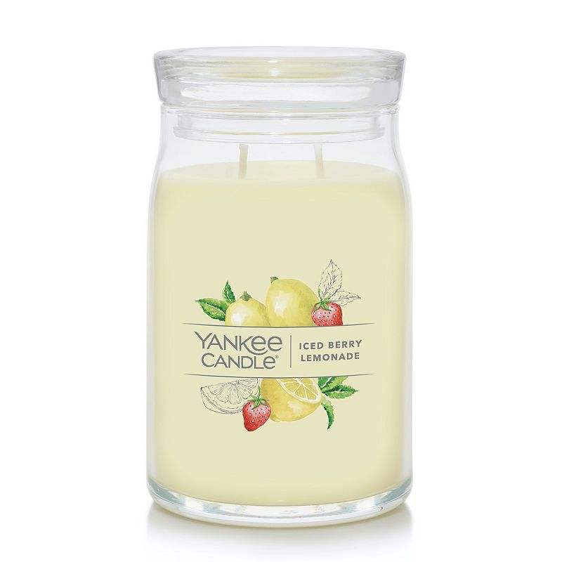 UPC 192833153401 product image for Yankee Candle Iced Berry Lemonade Signature Large Jar Candle, Yellow | upcitemdb.com