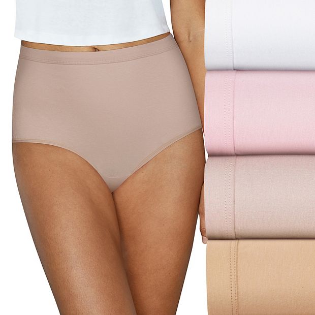 Hanes Women's Plus-Size Cotton Brief Plus Panty (Pack of 3)