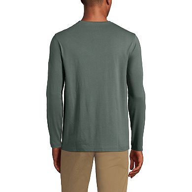 Big & Tall Lands' End Classic-Fit Supima Jersey Henley