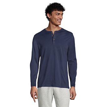 Big & Tall Lands' End Classic-Fit Supima Jersey Henley
