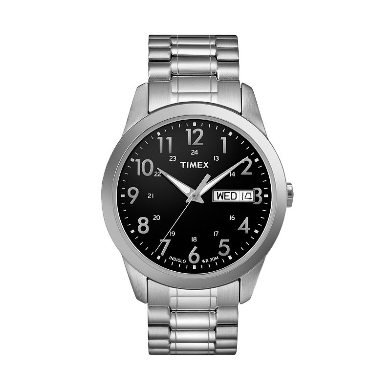 Timex® Men's Stainless Steel Expansion Watch - T2M932 9J, Size: Medium, Silver Tone