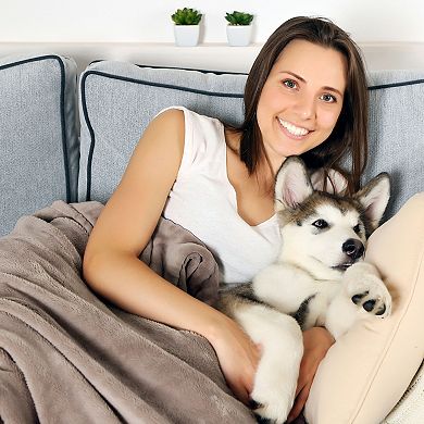 Pet Adobe Waterproof 60" x 70" 250 GSM Flannel Pet Throw Blanket