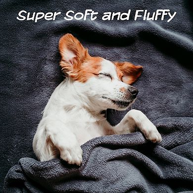 Pet Adobe Waterproof 60" x 70" 230 GSM Sherpa Pet Throw Blanket