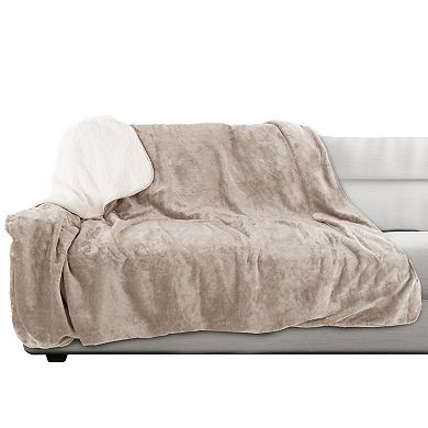 Pet Adobe Waterproof 60" x 70" 230 GSM Sherpa Pet Throw Blanket