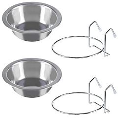 Top Paw Food & Water Bowls  Black Melamine & Stainless Steel Double Diner  Bowl - Dog < Fred Studio Photo