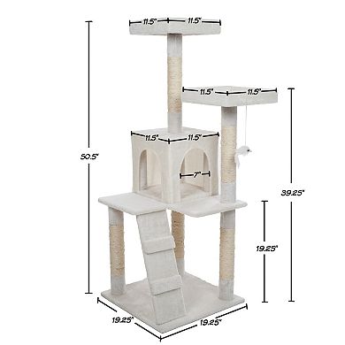 Pet Adobe Multi-Level Cat Tree House